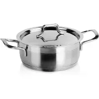 Orion Casserole en acier avec couvercle 18/10 PREMIUM induction 1,2l