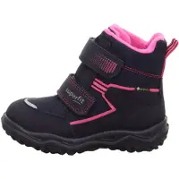 Superfit Bottes de neige 'HUSKY' bleu marine / gris argenté / fuchsia