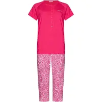 Pastunette Pyjama 'Pyjama with buttons' rose foncé