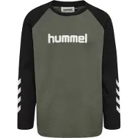 Hummel T-Shirt - HmlJR Logo - Castor Gris - - 9-10 ans (134-140) - T-Shirt