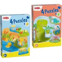Haba Jeux ' Puzzle-Set mit Holzfiguren ' mélange de couleurs