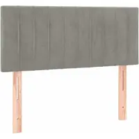 vidaXL Tête de lit gris clair 90x5x78/88 cm velours