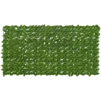 vidaXL Brise-vue pour balcon avec motifs de feuilles vertes et jaunes, 200 x 100 cm
