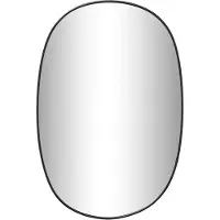 vidaXL Miroir mural noir 50x35 cm