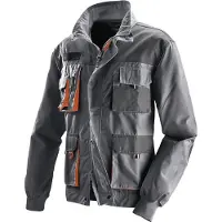 Terratrend Veste pour hommes taille 50 gris foncé/noir/orange 65 % PES / 35 % coton (50)