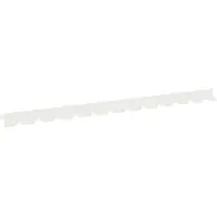 vidaXL Bordure de jardin, 20 pièces, 102 x 4 x 4 cm, acier, blanc