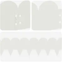 vidaXL Bordure de jardin, 50 pièces, 103 x 15 cm, acier, blanc