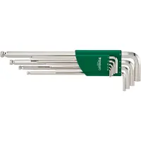 Stahlwille Ball 1.5-10 Hexagonal Socket Set 9 Pieces Argenté