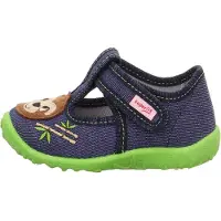 Superfit Pantoufle 'SPOTTY' beige / bleu foncé / marron / noir