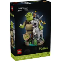 LEGO Shrek - Shrek, l'Âne et le Chat Potté 72423 - 1403 Set - - UneTaille - Blocs de Construction