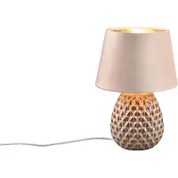 TRIO Lampe de table en céramique Ariana beige et dorée 1xE27x60W céramique / plâtre dim. : 35x24x24 cm IP20 RL
