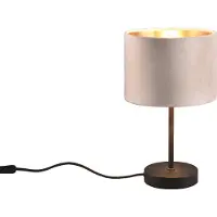 TRIO Lampe de table avec abat-jour Julieta crème et noir, 1xE27x40W, tissu, dimensions : 33x20x20 cm, IP20,