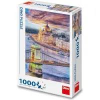 Dino Puzzle Pont de la Chaîne, Budapest , Hongrie - 1000 pièces