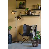 Light & Living Lampadaire - noir - Jody - métal - lampe de lecture - E27 - 1831016 -
