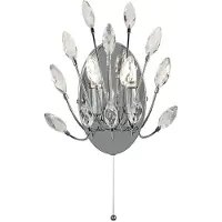 Searchlight Applique Peacock Cristal