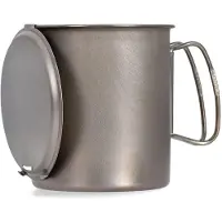 Snow Peak - Casserole de bivouac 0,7 L - Titanium Trek 700 en Bois - Gris