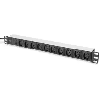 Digitus Multiprise - 10 voies - Schuko mâle vers 10x C13 femelle - 250 V - 10
