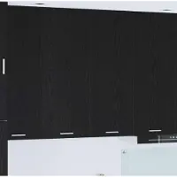 vidaXL Armoire suspendue avec porte Riga Chêne noir 80 x 31 x 100 cm