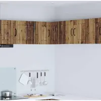 vidaXL Armoire d'angle murale LUCCA en bois vieilli 57 x 57 x 40 cm, aggloméré