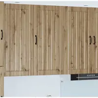 vidaXL Armoire murale LUCCA en chêne artisanal 50 x 31 x 100 cm, aggloméré