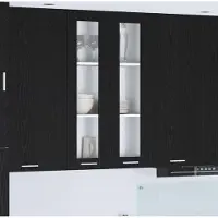vidaXL Armoire suspendue avec porte Riga Chêne noir 60 x 31 x 100 cm