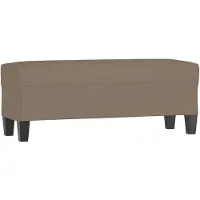 vidaXL Banc Taupe 100x35x41 cm Tissu