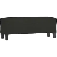 vidaXL Banc Noir 100x35x41 cm Tissu