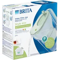 Brita Carafe filtrante Style eco 2.4 L verte + cartouche Maxtra PRO All-in-1