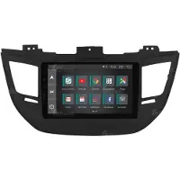 JFSound Autoradio avec navigation et caméra de recul pour Hyundai Tucson Android GPS Bluetooth WiFi DAB (Apple Carplay, Voiture Android)
