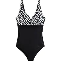 Bonprix Maillot de bain noir / blanc