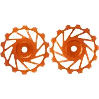 Novaride Ceramic Mtb Jockey Wheel Set Orange 14t