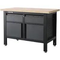 Feistos Équipement d'atelier Titos 3 Établi avec tiroirs 120 cm
