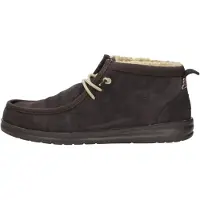 HEY DUDE Bottes à lacets 'Wally Mid' brun foncé