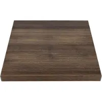 Bolero Plateau de table carré en chêne rustique | 70 cm