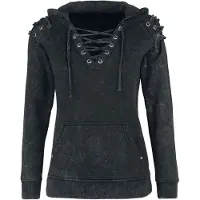 Rock Rebel by EMP Sweat-shirt à capuche de - Stay Awake - S - XXL - pour Femme - gris - Taille XL