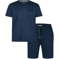 Phil&Co. Pyjama court 'Essential' bleu denim