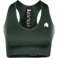 Gorilla wear Soutien-gorge de sport vert foncé / blanc