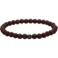 Lucardi Bracelet marron / noir / argent