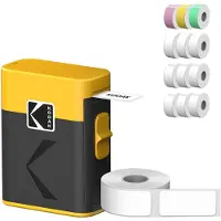 Kodak Pack Imprimante d'étiquettes sans fil Memo Label ERA M50 Jaune + 13 rouleaux de papier