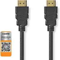Nedis Câble HDMI? Haute Vitesse Premium avec Ethernet Connecteur HDMI? vers connecteur HDMI? 1,00 m Noir