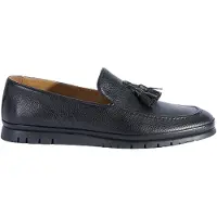 Desa Mocassin 'Herren-Lederslipper mit Quasten' noir
