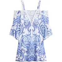 Bonprix Robe évasée à encolure Bardot