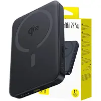 Baseus Powerbank Enerfill Fm12 10000Mah 22,5W Qi2 Compatible avec Magsafe avec câble Simple Usb-C 20V/3A 30Cm - Noir
