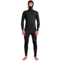 Quiksilver E Session 5/4/3 Mm Long Sleeve Chest Zip Hooded Neoprene Suit Noir L Homme