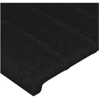 vidaXL Tête de lit noir 90x5x78/88 cm Tissu