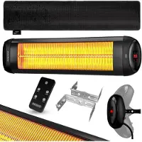 Monzana Chauffage radiant infrarouge 2500W Noir