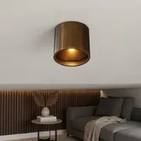 Artdelight Spot de plafond led Orleans Bronze antique foncé sombre à chaud