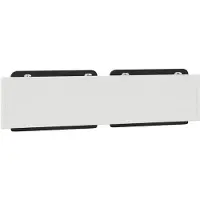 vidaXL Coussin de tête de lit "Zadar" noir et blanc 200 cm similicuir