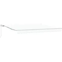 vidaXL Store coulissant blanc 400 x 350 x 165 cm