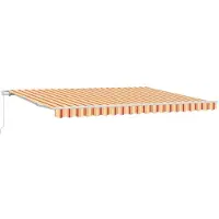 vidaXL Store extensible jaune et orange 450 x 350 x 165 cm